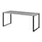 Hirsh Commercial Desks, 29.5 in D X 29.9 in H, 59 in W X Steel, Black / Gray Elm 23938 - alternate 3